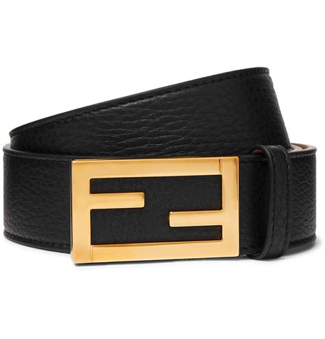 fendi black leather belt|all black Fendi belt.